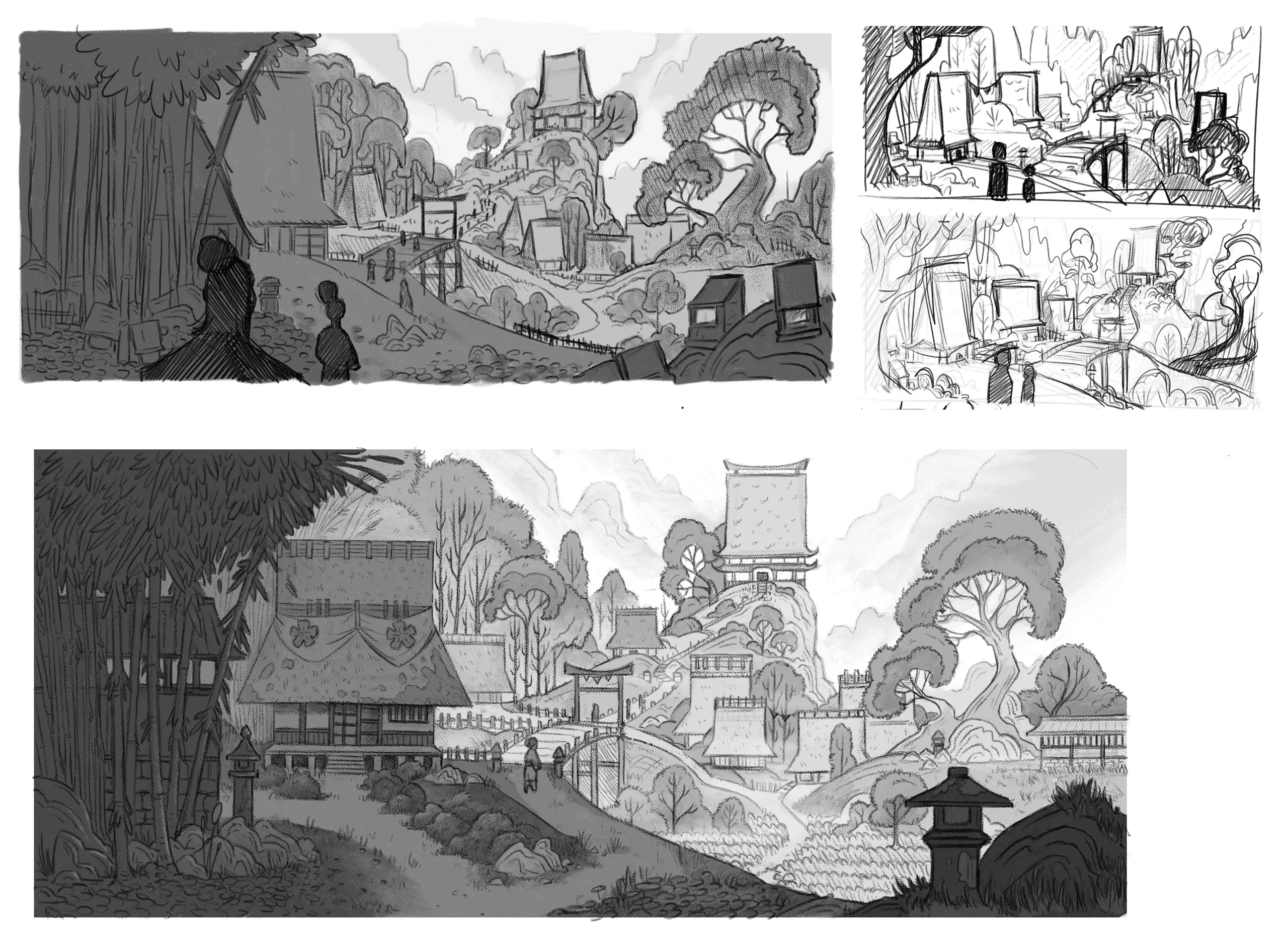 Tengu no Uta — concept art